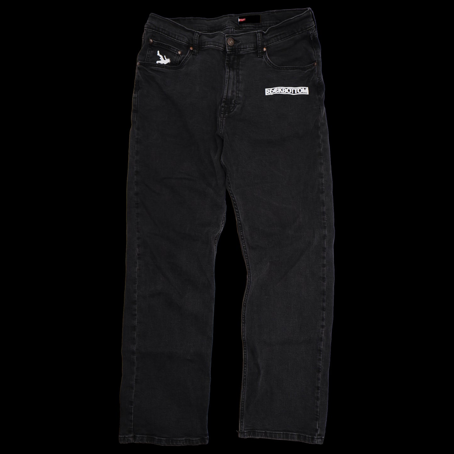 FADED BLACK JEANS
