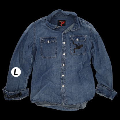 DENIM WORK BUTTON-UP