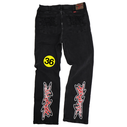 FADED BLACK JEANS