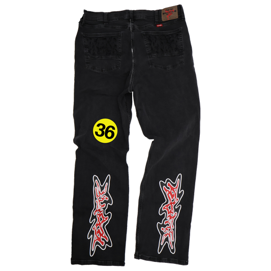 FADED BLACK JEANS