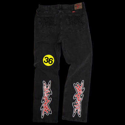 FADED BLACK JEANS