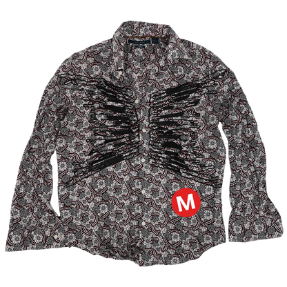 SNAKESKIN BUTTON-UP