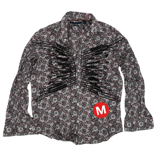SNAKESKIN BUTTON-UP